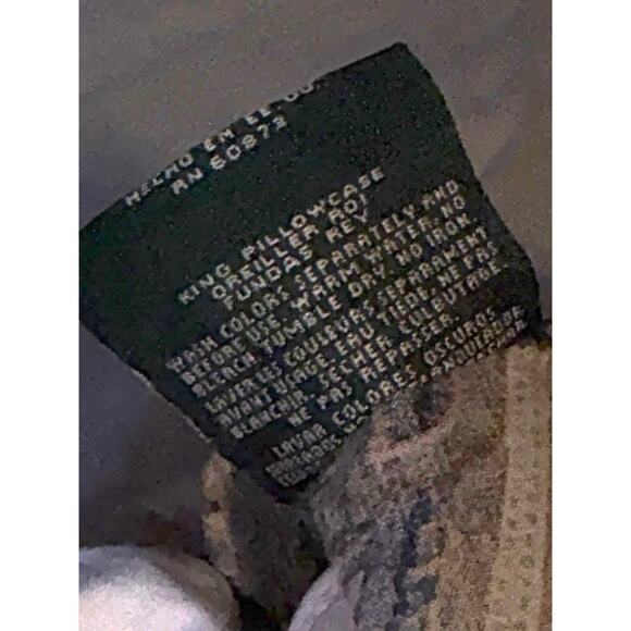 Pair 2 King Vintage Ralph Lauren Brianna Paisley Pillowcases Equestrian - Picture 7 of 7